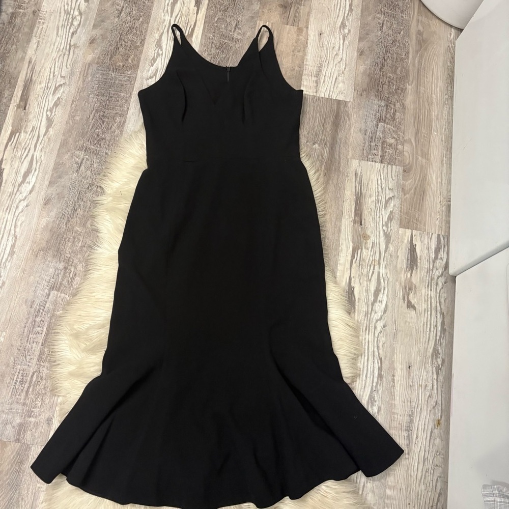Isabelle midi dress Dress the Population sz large Black Spaghetti Strap Sheath - Picture 5 of 12